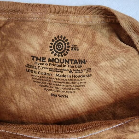 The Mountain Spirit Of Sioux Nation Tie Dyed Tshirt With Graphic Size 2X - Picture 5 of 5